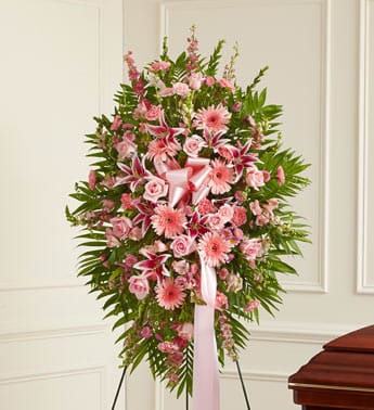 Profound Sympathies Standing Spray - Pink