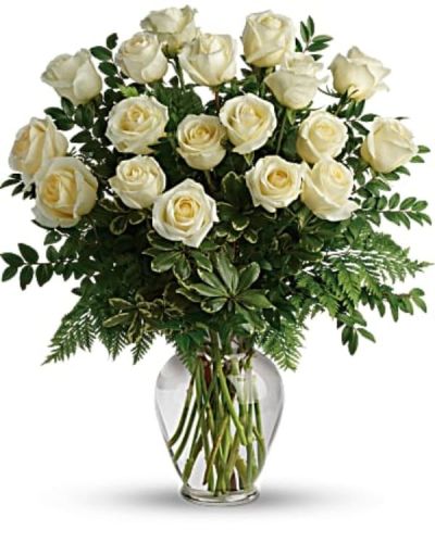 <p data-start="157" data-end="369">Express your purest feelings with a bouquet that symbolizes love, respect, and timeless devotion. The <em data-start="259" data-end="272">White Roses</em> arrangement is a classic and elegant way to surprise someone special and show how much you care.</p>
<p data-start="371" data-end="588">This stunning bouquet features fresh, pristine white roses available in one dozen, eighteen, or two dozen blooms. Each rose is carefully selected for its beauty and arranged to create a memorable and graceful display.</p>
<p data-start="590" data-end="810">Perfect for weddings, anniversaries, sympathy gestures, or heartfelt surprises, white roses convey purity, sincerity, and everlasting love. Their timeless appeal makes this bouquet an unforgettable gift for any occasion.</p>