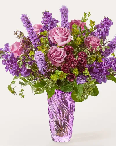 <p>An extraordinary gift for any occasion, this beautiful blend of purple florals spreads serenity through the beauty of nature.</p>